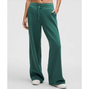 Lululemon Scuba Mid-Rise Wide-Leg Pant *Regular, Storm Teal, Size XL, W5GEES